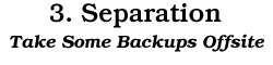 3. Separation: Take Some Backups Offsite